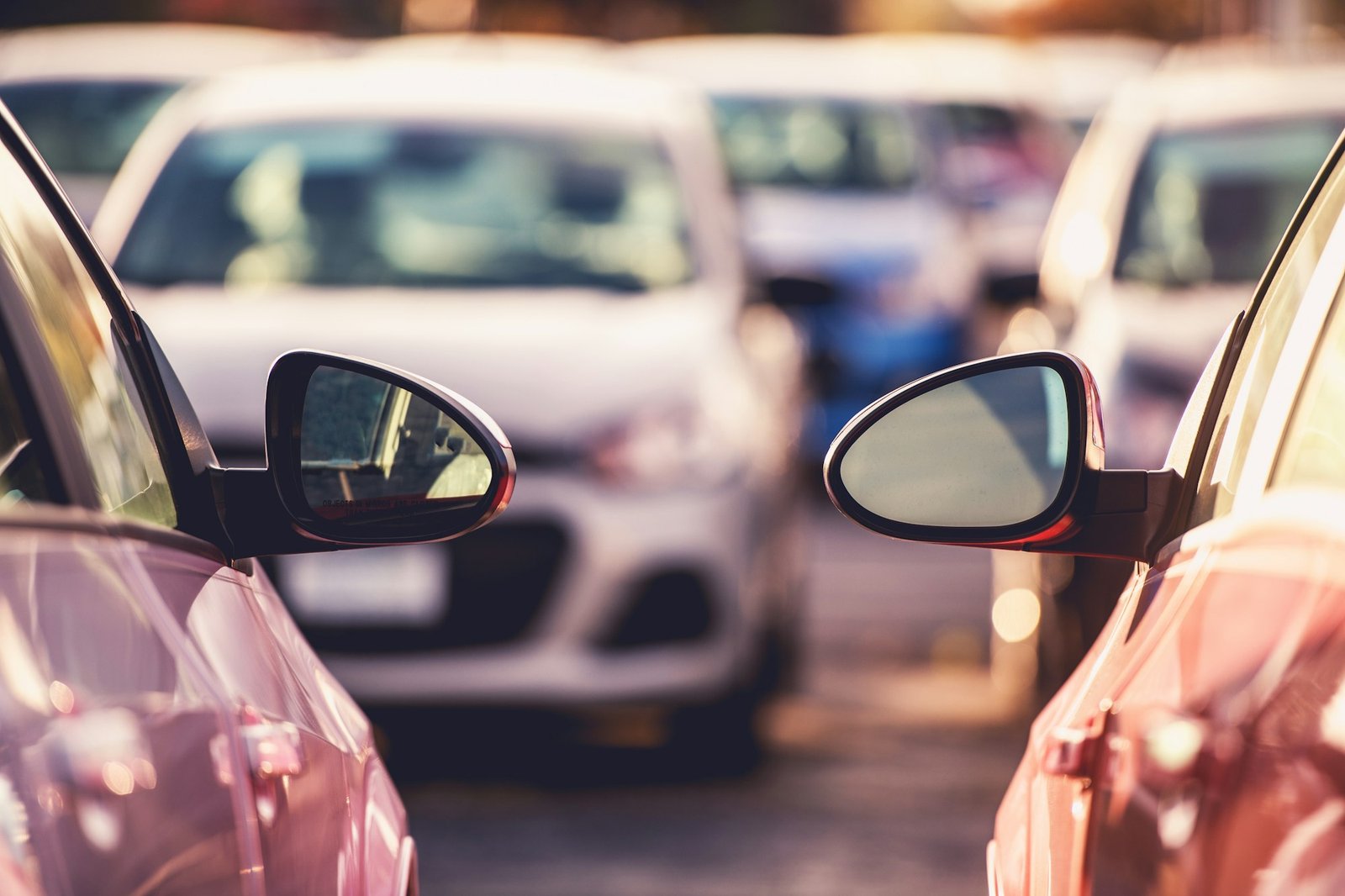 cars side by side parking